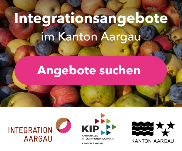 Flyer Integrationsangebote im Kanton Aargau